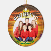 Weihnachtsfamilie Sunset 2584 Keramik Ornament (Links)