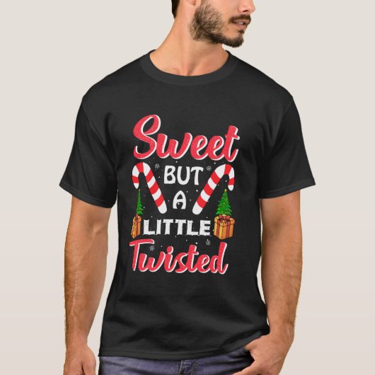 Weihnachtsfamilie süß aber wenig gefleckte Pajama T-Shirt (Vorderseite)