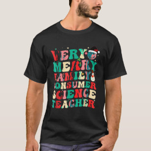 Weihnachtsfamilie und Verbraucher sehr frohe Lehre T-Shirt