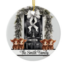 Weihnachtsfamilie von 4 Zierkuh