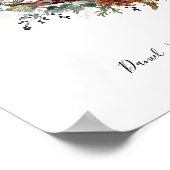 Weihnachtsfamilie von sechs Kardinälen Poster (Ecke)