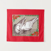 Weihnachtsfamilie Wandteppich (Vorderseite (Horizontal))