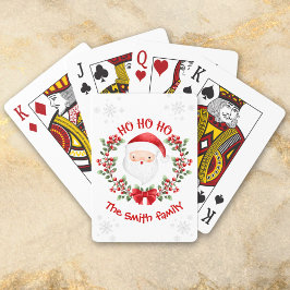 Weihnachtsfamilie Weihnachten Name Spielkarten