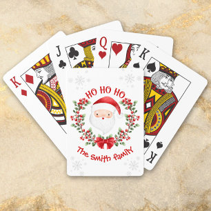 Weihnachtsfamilie Weihnachten Name Spielkarten