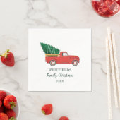 Weihnachtsfamilie Wiedersehen Custom Holiday Paper Serviette (Beispiel)