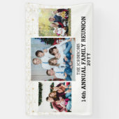 Weihnachtsfamilie Wiedersehen Foto Collage Custom Banner (Vertikal)