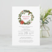 Weihnachtsfamilie Wiedersehen Partys Custom Einladung (Stehend Vorderseite)