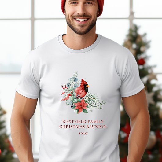 Weihnachtsfamilie Wiedersehen Red Kardinal T-Shirt