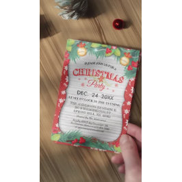 Weihnachtsfamilie Wiedersehen Weihnachts-Party Einladung