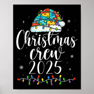 Weihnachtsfamilien Crew 2025 Matching Xmas Männer  Poster