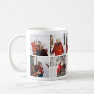 Weihnachtsfamilien Erinnerungen Foto Collage Tasse