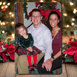 Weihnachtsfamilien Foto 4 x 6 Happy Erinnerungen Magnet