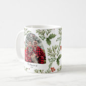Weihnachtsfamilien Foto Typografie Botanisch Kaffeetasse (Vorderseite Links)