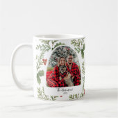 Weihnachtsfamilien Foto Typografie Botanisch Kaffeetasse (Links)