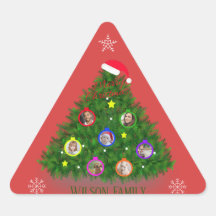 Weihnachtsfamilien Fotos Tree on Triangle