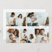 Weihnachtsfamilien Fotoshootage Happy Holidays Feiertagskarte (Vorne/Hinten)