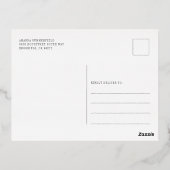 Weihnachtsfamilien Jährliche Lieblingssendungen Go Folien Feiertagspostkarte (Rückseite)