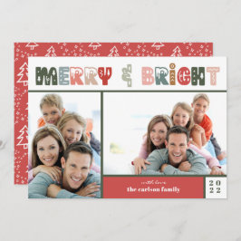 Weihnachtsfamilienfoto Collage Feiertagskarte