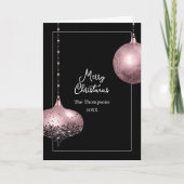 Weihnachtsfamilienfoto Collage Urlaubskarte Feiertagskarte (Vorderseite)