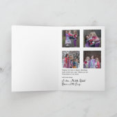 Weihnachtsfamilienfoto Collage Urlaubskarte Feiertagskarte (Innenseite)