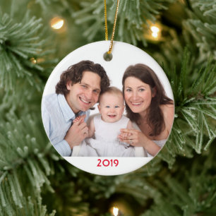 Weihnachtsfamilienfoto Template 2019 Cool Keramik Ornament