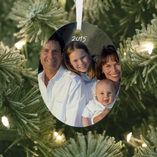 Weihnachtsfamilienfoto Vintage Kolibris Ornament Aus Metall