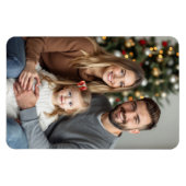 Weihnachtsfamilienfoto Vorlage 4 x 6 Magnet (Horizontal)