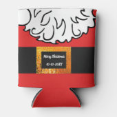 Weihnachtsfamiliengewohnheit Weihnachtsmann-Muster Dosenkühler (Vorderseite)