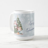 Weihnachtsfamilienklassische Tasse (Vorderseite Links)