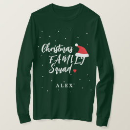 Weihnachtsfamilienkommando Weihnachtsmannmütze T-Shirt