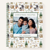 Weihnachtsfamilienrezepte Foto Bauernhof Gnome Notizblock (Vorderseite)