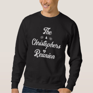 Weihnachtsfamilientreffen modern süß personalisier sweatshirt