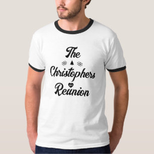Weihnachtsfamilientreffen modern süß personalisier T-Shirt