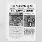 Weihnachtsfamilienzeitung + Jahr im Foto Einladung (Vorderseite)