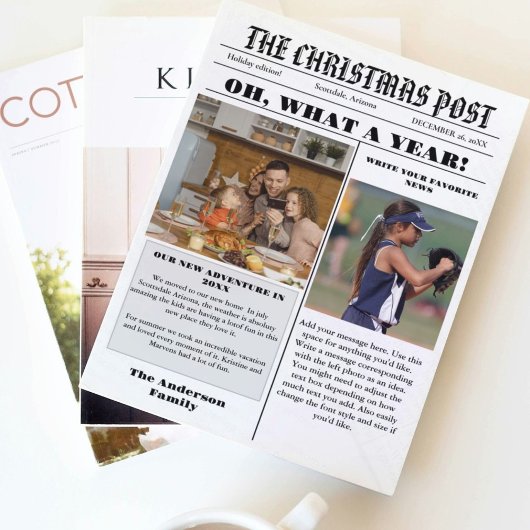 Weihnachtsfamilienzeitung + Jahr im Foto Einladung