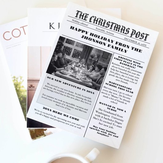 Weihnachtsfamilienzeitung + Jahr im Foto Einladung