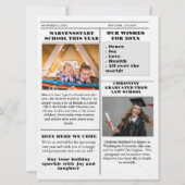 Weihnachtsfamilienzeitung + Jahr im Foto Einladung (Rückseite)