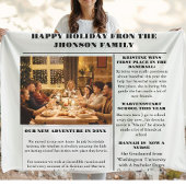 Weihnachtsfamilienzeitung + Jahr im Foto Fleecedecke