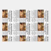 Weihnachtsfamilienzeitung + Jahr im Foto Geschenkpapier Set (Vorderseite)