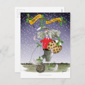 Weihnachtsfans Feiertagspostkarte (Vorne/Hinten)