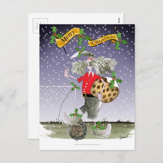 Weihnachtsfans Feiertagspostkarte (Vorne/Hinten)