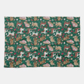 Weihnachtsfantasie Backwaren Geschirrtuch (Horizontal)