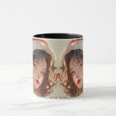 Weihnachtsfantasie : Holiday Romance Zwei-Tone-Tas Tasse (Zentrum)