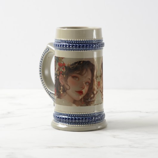 Weihnachtsfantasie: Romantische Tasse Stein (Vorderseite Links)