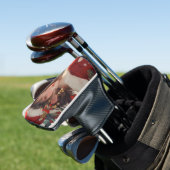 Weihnachtsfantasie : Romantische Weihnachtskugel Golf Headcover (In Situ)