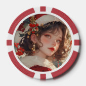 Weihnachtsfantasie : Romantischer Poker Chips (Vorderseite)