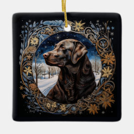 Weihnachtsfantasy Labrador Ornament