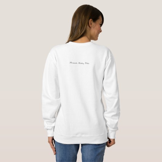 Weihnachtsfantasy: Romantische Frau Basic Sweatshi Sweatshirt (Schwarz voll)