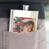 Weihnachtsfantasy : Romantische Urlaubsmaske Flachmann (Beispiel)