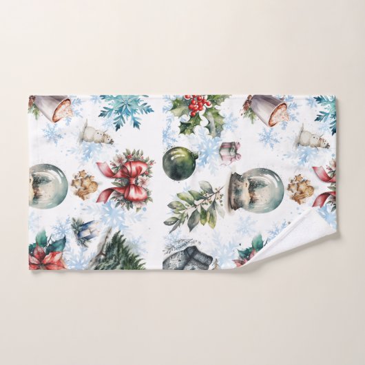 Weihnachtsfarbe Badhandtuch Set (Handtuch)